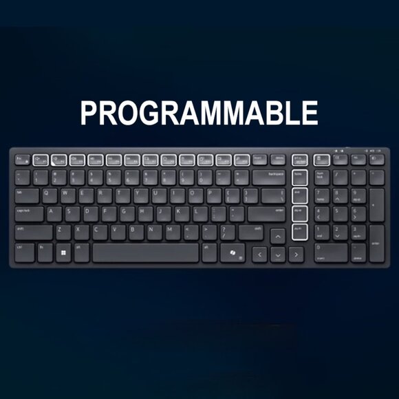 NIB DELL Pro Silent Wireless Keyboard and Mouse - KM5221W - US English - Black - Picture 2 of 8